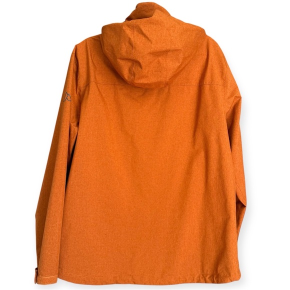 ALPINE DESIGN Altitude Hooded Lightweight Waterproof Rain Jacket, Orange, Large - Picture 4 of 11